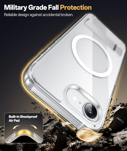 Vihibii Clear MagSafe Case for iPhone 16e/SE 4 – Stand, Shockproof