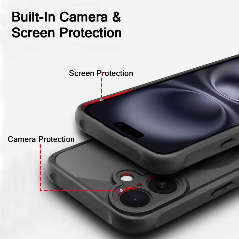 TheGiftKart Matte Frosted MagSafe Case for iPhone 16 Plus
