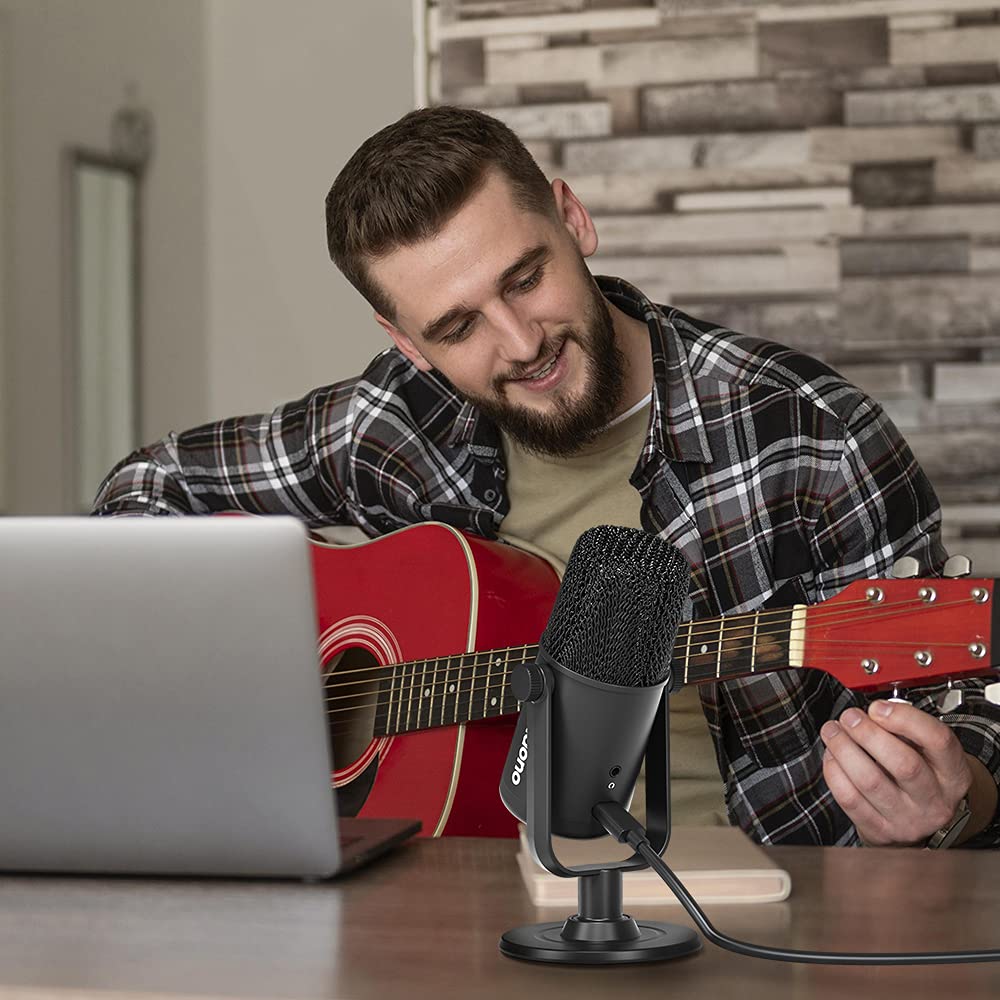 MAONO AU-902 USB Condenser Mic – Podcast, Gaming, YouTube