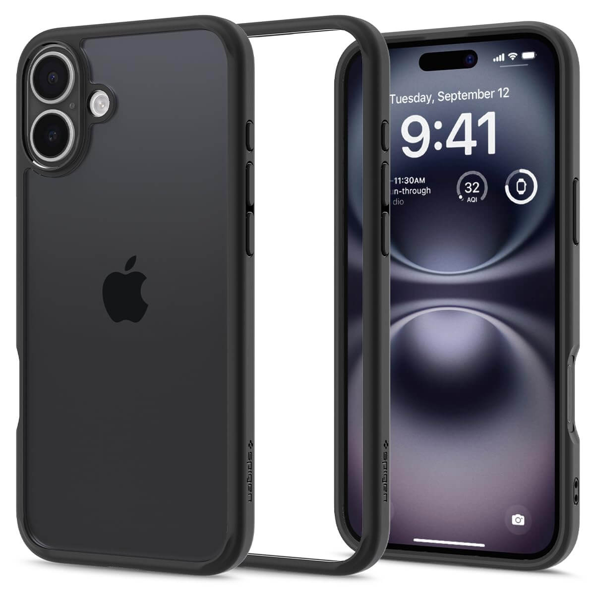 Spigen Ultra Hybrid Back Case for iPhone 16 Plus – Black