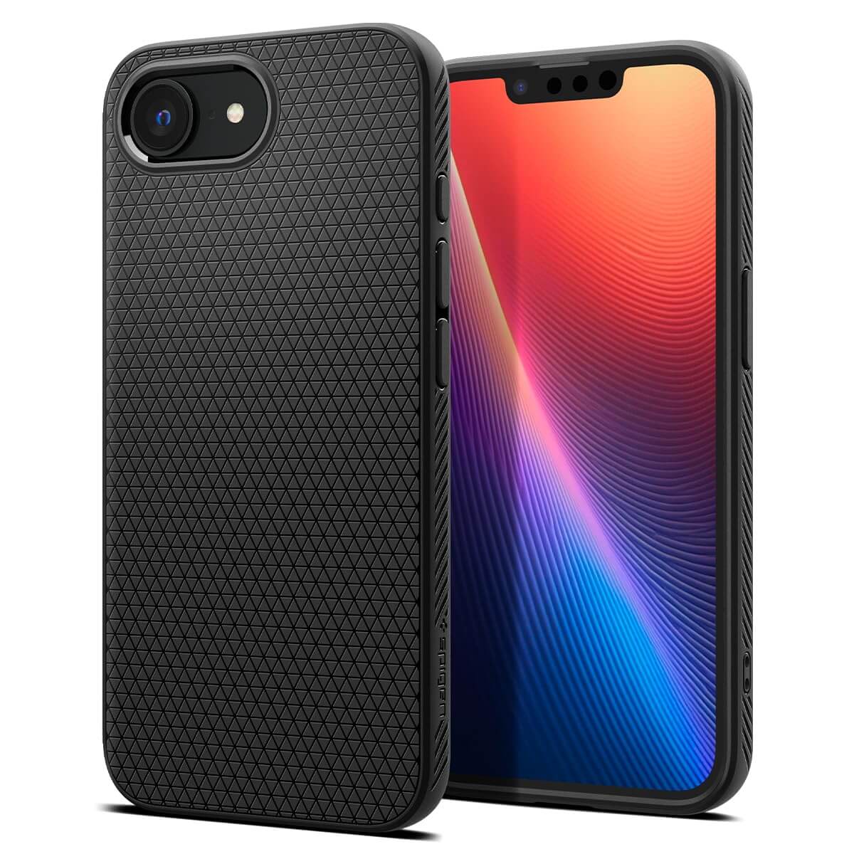 Spigen Liquid Air Case for iPhone 16e – Matte Black