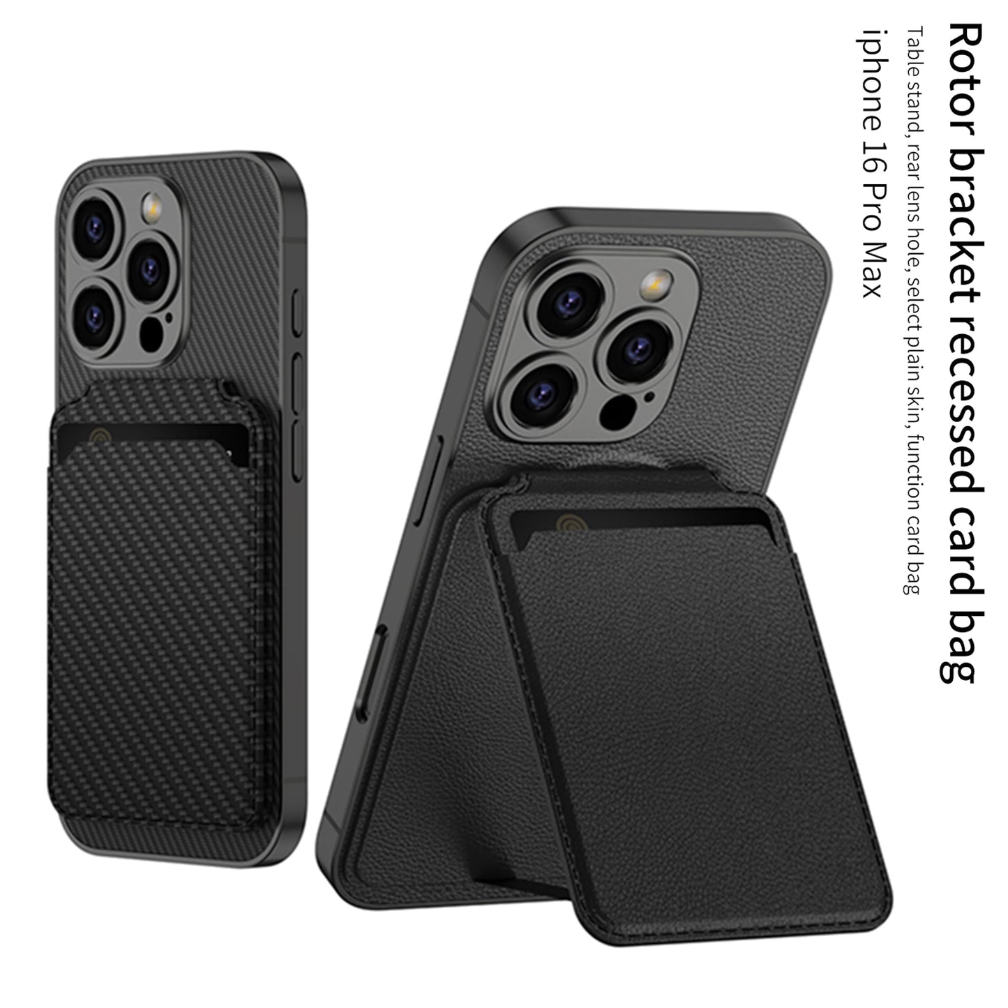 BOUNCEBACK Vegan Leather MagSafe Case for iPhone 16 Plus