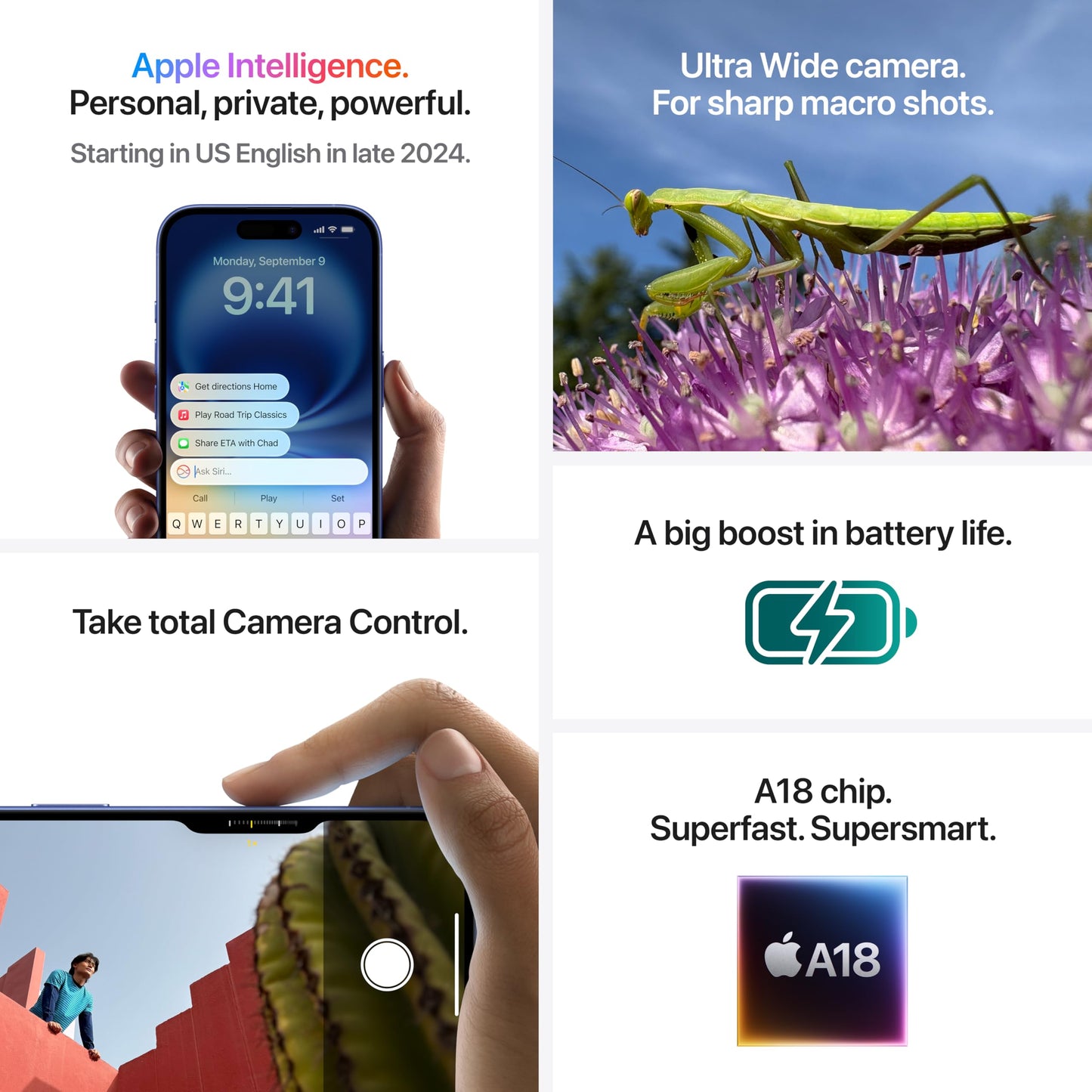 iPhone Plus 16 (256GB) – A18 Chip, 5G Speed, Teal