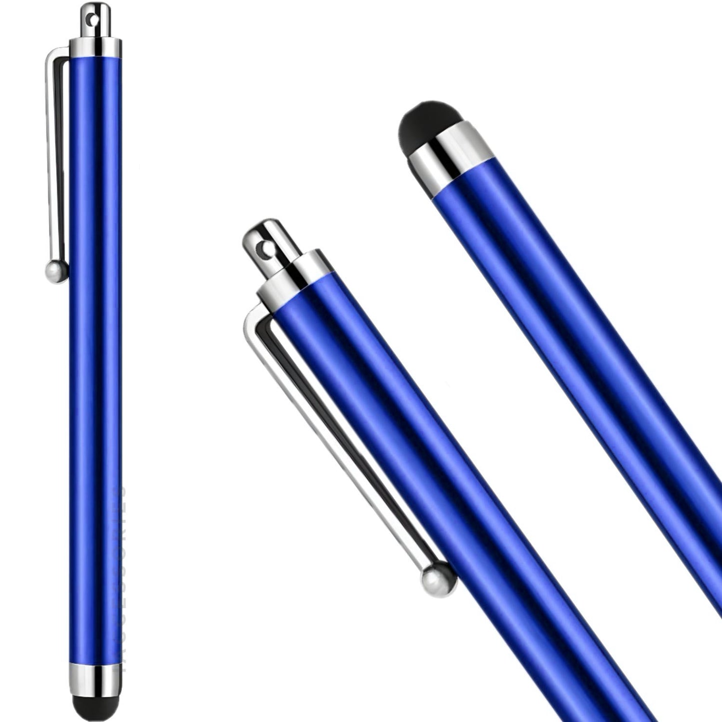 iAccessories Universal Capacitive Stylus Pens - Pack of 10 - Navy - Compatible with All Touch Screen Devices, Smartphones, Tablet, Android Mobile Phones - iAccessories