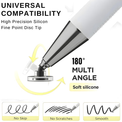 iAccessories 2-Way Dual-Sided Stylus Pen for All Touch Screen Devices Android Mobile Phones Tablets Pads Smartphones - Yellow Gradient - iAccessories
