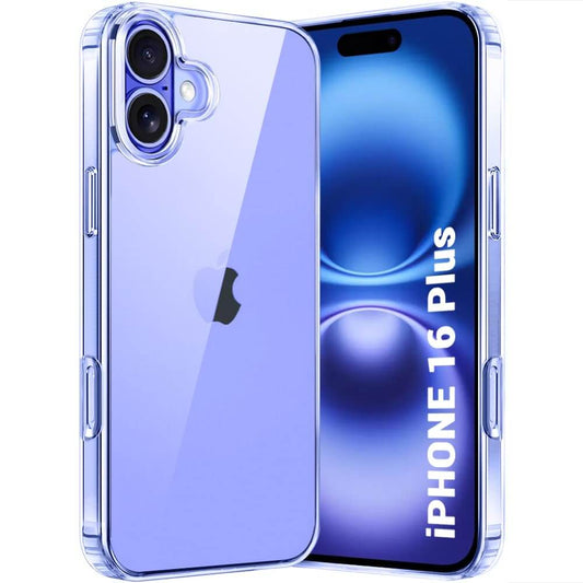 TheGiftKart Clear Shockproof Case for iPhone 16 Plus