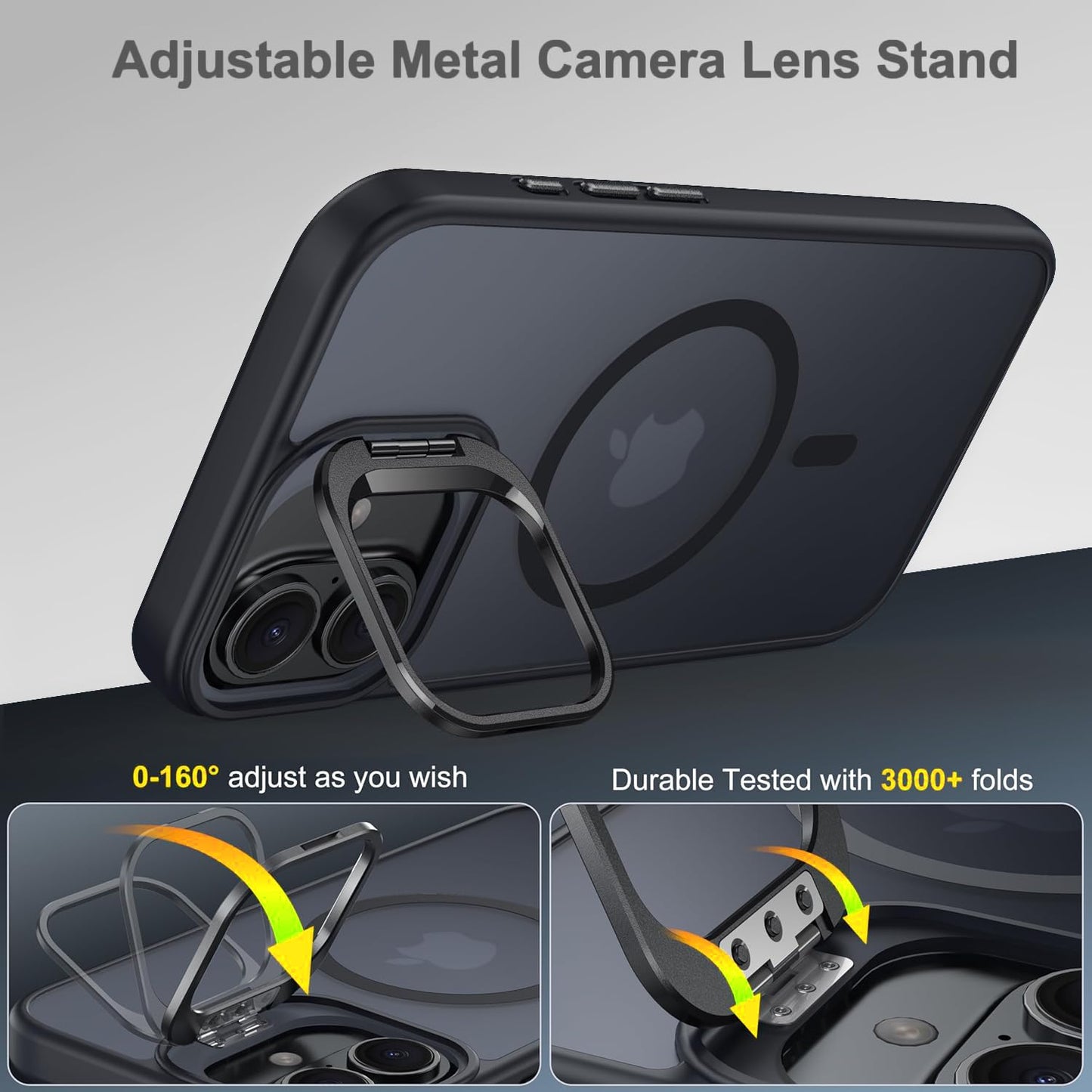 EGOTUDE Matte MagSafe Case with Stand for iPhone 16 Plus