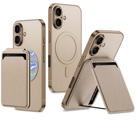 BOUNCEBACK Vegan Leather MagSafe Case for iPhone 16 Plus