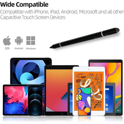iAccessories 3 in 1 Stylus with Ballpoint Pen for iPhone, iPad, Android - Black - iAccessories